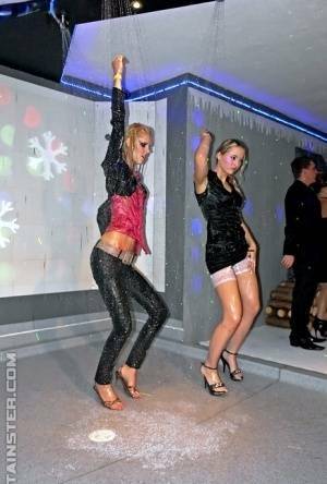Naughty babes getting wet and going wild at the drunk sex party on ladyda.com