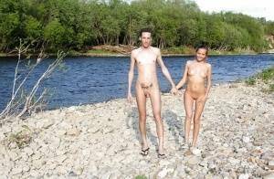 Watch this homemade photo featuring young and horny couple on ladyda.com