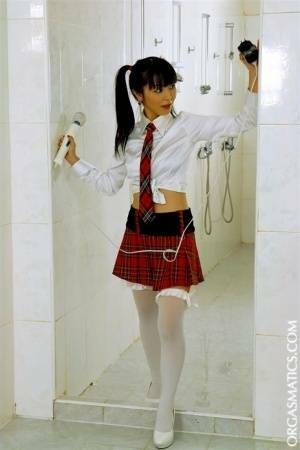 Japanese school girl and her white ESL teacher engage in lesbian sex - Japan on ladyda.com