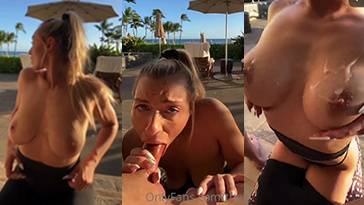 Therealbrittfit Public Blowjob Cum On Tits Video Leaked on ladyda.com