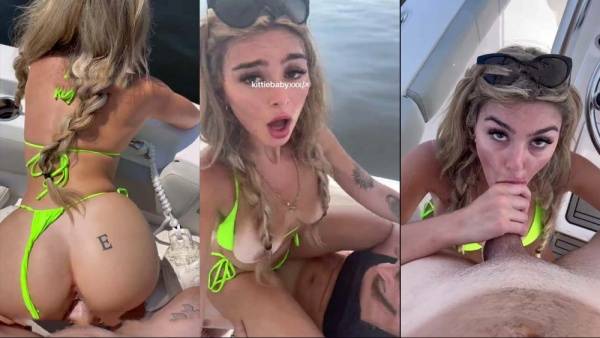 KittieBabyXXX Hardcore Sex Tape On A Boat Video Leaked on ladyda.com
