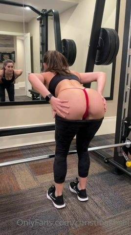 Christina Khalil - Gym Work Out on ladyda.com