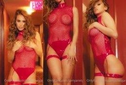 Yanet Garcia See Through Red Lingerie Tease Video Leaked on ladyda.com