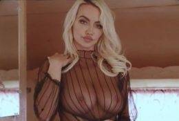 Lindsey Pelas Big Tits See Through Black Lingerie Video Leaked on ladyda.com