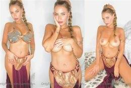 Sammy Braddy Topless Princess Leila Cosplay Video Leaked on ladyda.com