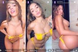 Lyna Perez Sexy Yellow Bikini Strip Tease Video Leaked on ladyda.com