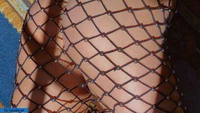 Rachel Cook Nude Fishnet Dress Set Leaked on ladyda.com