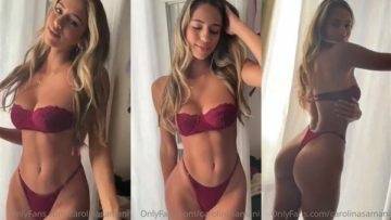 Carolina Samani Nude Bikini Teasing Video Leaked on ladyda.com