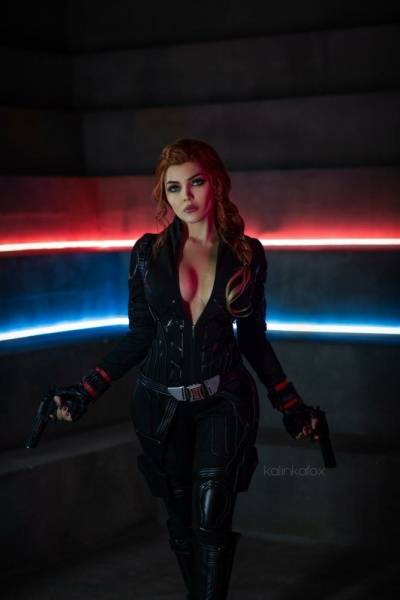 Kalinka Fox Nude Black Widow Cosplay on ladyda.com