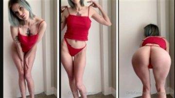 Phoebe Yvette Youtber Red Thong Nude Video on ladyda.com