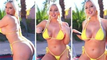 Tara Babcock Youtuber Yellow Bikini Video Leaked on ladyda.com