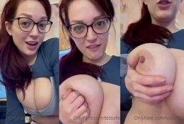 Tessa Fowler Topless Big Tits Strip Video Leaked on ladyda.com