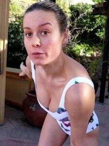 Tiktok Porn Brie Larson in a swimsuit in her new video on ladyda.com