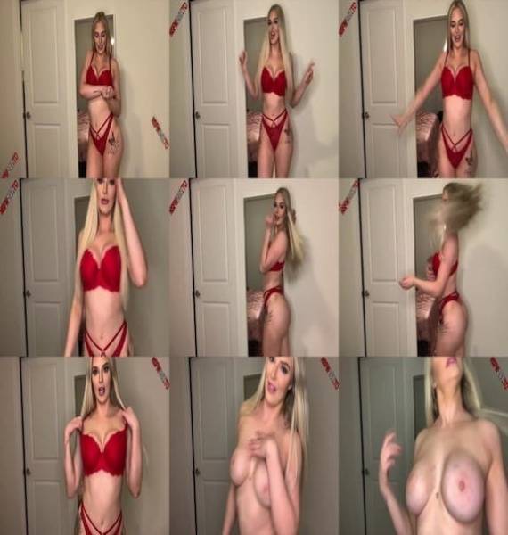 Kendra Karter - red bikini tease on ladyda.com