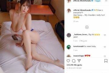 Hitomi Tanaka Teasing Her Huge Boobs Video Leaked on ladyda.com