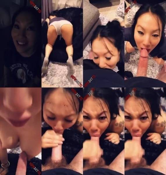 Asa Akira POV blowjob & cum on boobs snapchat premium 2020/01/29 on ladyda.com