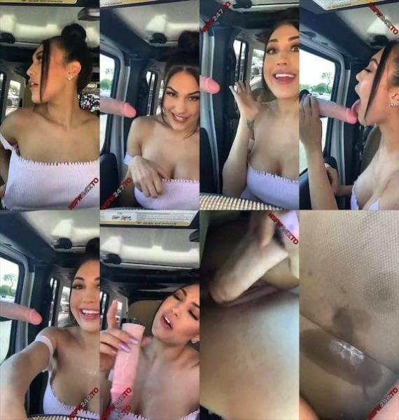 Rainey James public in car sucking dildo snapchat premium 2019/09/06 on ladyda.com