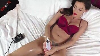 Georgie Darby penetrated by fuck machine while a vibrator teases her clit onlyfans porn videos on ladyda.com