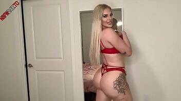 Kendra Karter red bikini tease onlyfans porn videos on ladyda.com