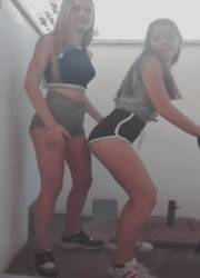 Spanish girls in shorts dancing - Spain on ladyda.com