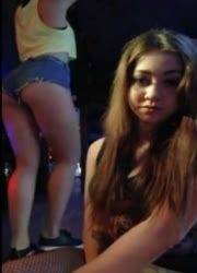 Two girls teasing in the club on ladyda.com