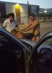 Two dudes fuck drunk girl on ladyda.com