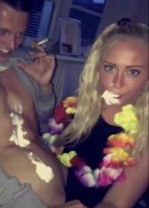 Swedish teen sucking off boy at a party - Sweden on ladyda.com