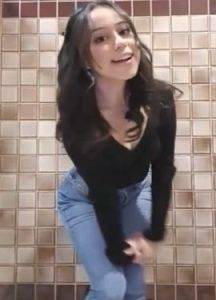 Girl is teasing at the schools toilet on ladyda.com
