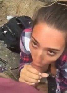 Blowjob Outdoor with Cum in Mouth on ladyda.com