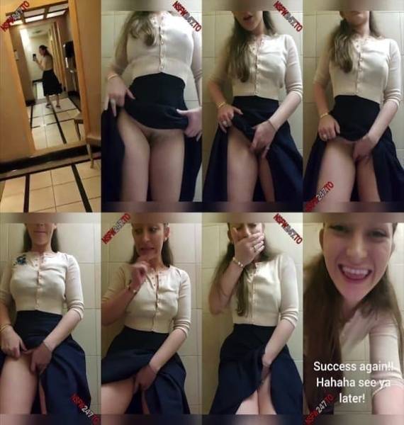 Dani Daniels public bathroom pussy fingering snapchat premium 2020/02/05 on ladyda.com