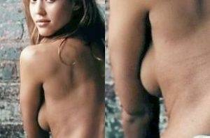 Jessica Alba Nude Side Boob From 201CAwake201D Enhanced on ladyda.com