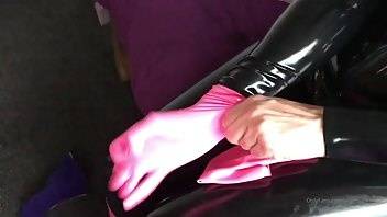 Purelatex big tits black catsuit pink gloves video xxx onlyfans porn on ladyda.com