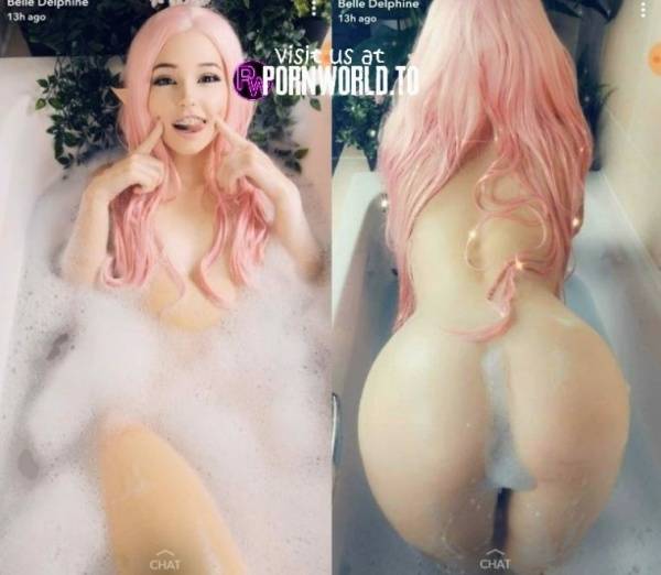 BELLE DELPHINE having fun on the huttub onlyfans leaked on ladyda.com