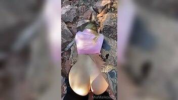 Mia Malkova Outdoor Forest blowjob and fuck on ladyda.com