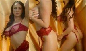 Jessica Bartlett Nude Red Lingerie Teasing Video Leaked thothub on ladyda.com