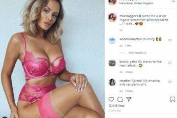 Rhian Sugden Nude Video Lingerie Model on ladyda.com