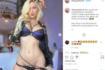 Viking Barbie Onlyfans Nude Orgy Lesbian Video Leaked on ladyda.com