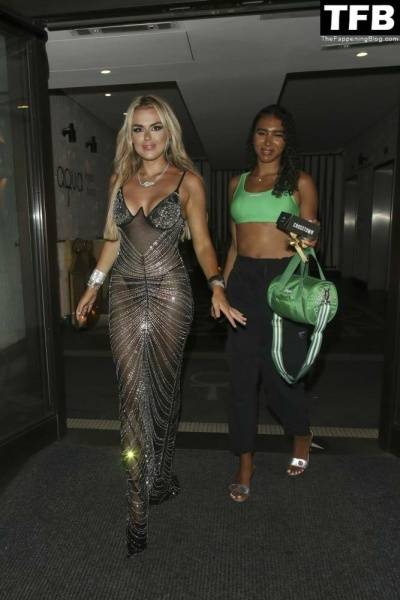 Tallia Storm Looks Hot in a See-Through Dress After the TOWIE Season Launch Party on ladyda.com