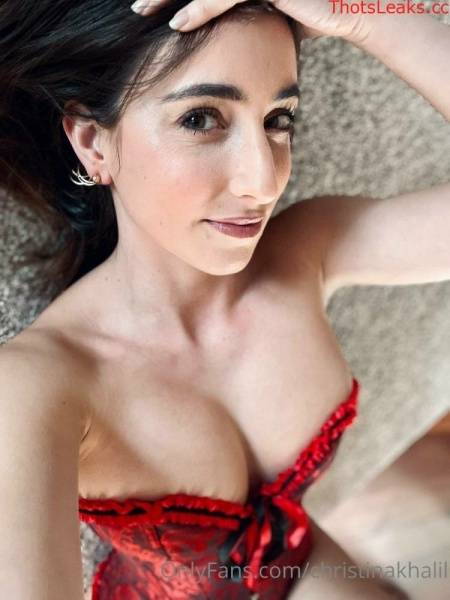 Christina Khalil Red Corset Onlyfans Video Leaked on ladyda.com
