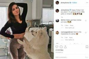 Alinity Compilation Letting Her Dog Smell Her Pussy NSFW on ladyda.com