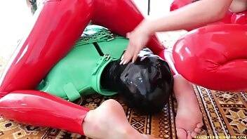Evilwoman red latex facesitting and bare feet worsh onlyfans leaked video on ladyda.com