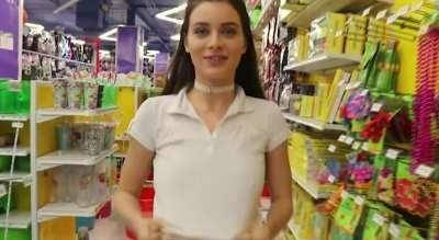 Lana Rhoades at the dollar store on ladyda.com