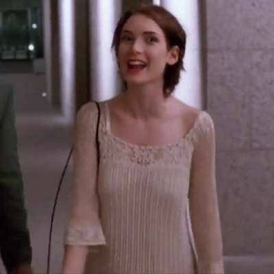 Winona Ryder's 23 year old tits bouncing around on ladyda.com