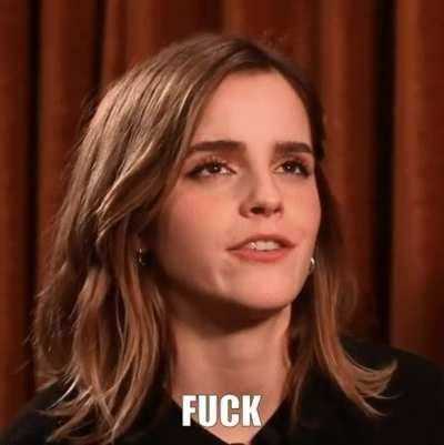 Emma Watson Face when you Slide your Cock in her Ass without any Lube. on ladyda.com