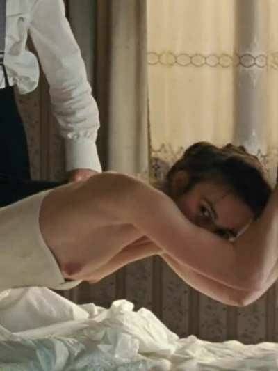 Keira Knightley getting spanked with her tits out on ladyda.com