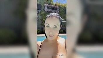 Angela white onlyfans teasing you in pool videos on ladyda.com