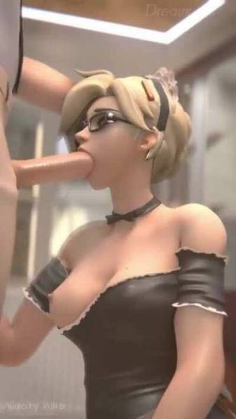 Maid Mercy's special blowjob service (Dreamrider, Volkor) [Overwatch] on ladyda.com