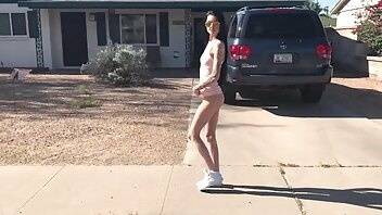 Kimberveilsaz first outdoor nude walk down street xxx video on ladyda.com
