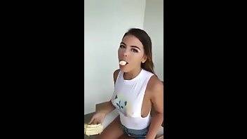 Adriana Chechik eats banana premium free cam snapchat & manyvids porn videos on ladyda.com
