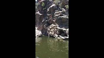 Davina Davis jumps off a cliff premium free cam snapchat & manyvids porn videos on ladyda.com